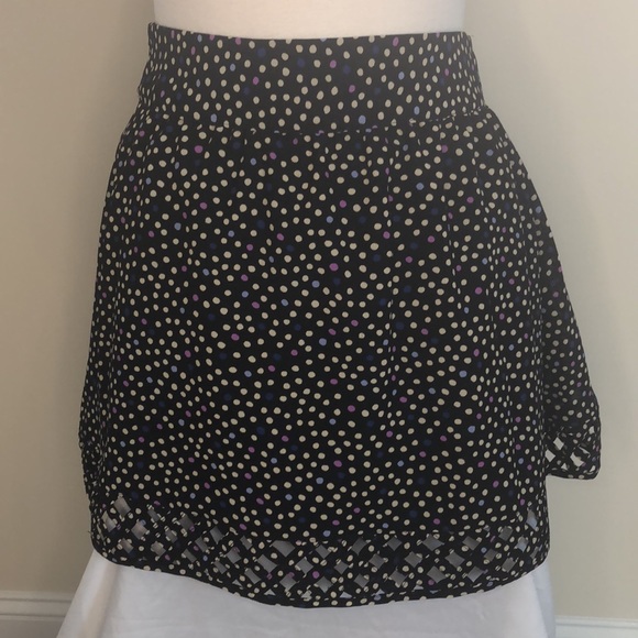 I Heart Ronson Polka Dot High Waisted Skirt - Picture 2 of 5